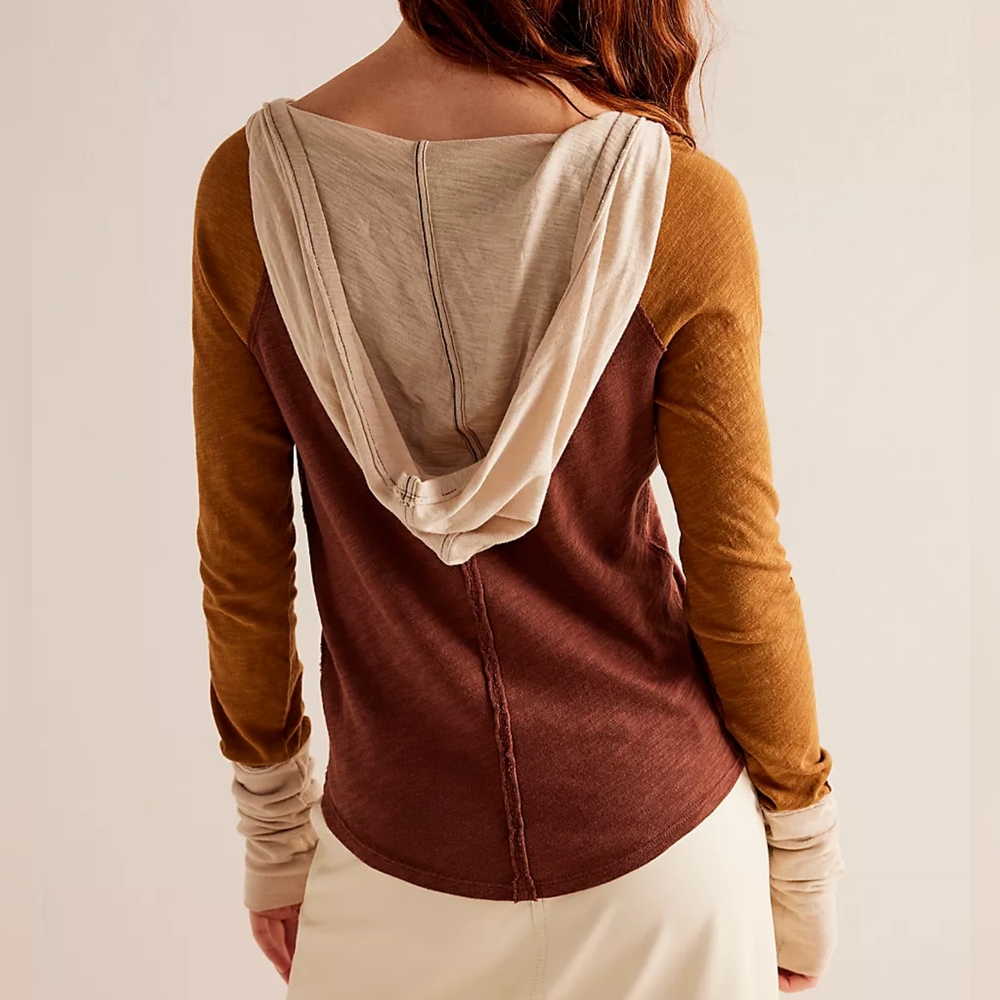 FREE PEOPLE We The Free Aqua Hoodie NWT